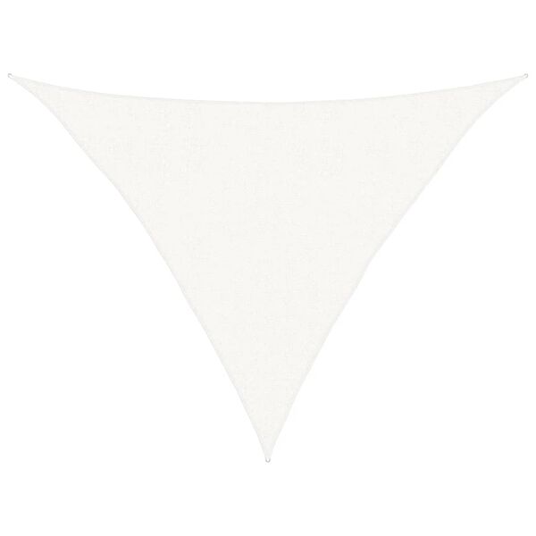 vidaXL Żagiel przeciwsłoneczny, 160 g/m&sup2;, biały, 2,5x2,5x3,5 m, HDPE