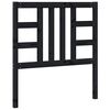 vidaXL Wezgłowie łóżka, czarne, 96x4x100 cm, lite drewno sosnowe