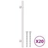 vidaXL Uchwyty do szafek, 20 szt., srebrne, 192 mm, stal nierdzewna