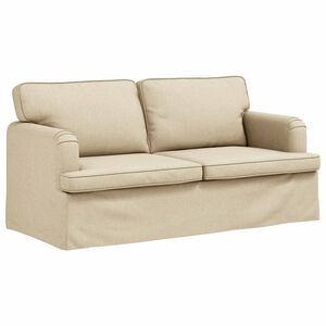 vidaXL Sofa Kremowy 162 x 80 x 85 cm tkanina