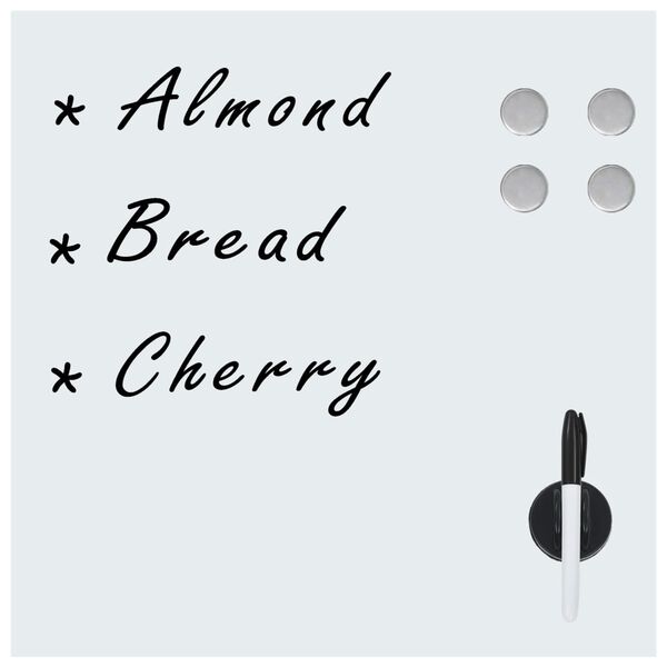 vidaXL Ścienna tablica magnetyczna, szklana, 50 x 50 cm