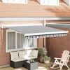 vidaXL Zwijana markiza, antracytowo-biała, 3x2,5m, tkanina i aluminium