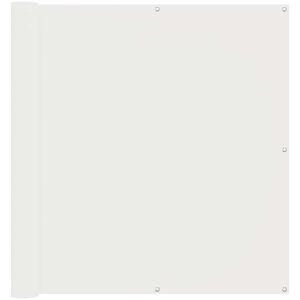 vidaXL Ekran balkonowy Biały 110 x 300 cm Materiał Oxford