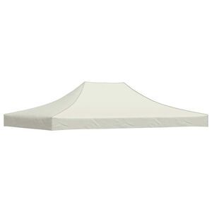 vidaXL Dach do namiotu imprezowego, 4 x 3 m, kremowy, 270 g/m&sup2;