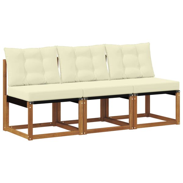 vidaXL 3 Sztuka Sofa środkowa na zewnątrz