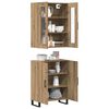 vidaXL Highboard 2 pcs dąb artisan Materiał drewnopochodny