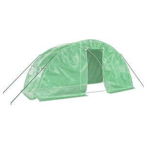 vidaXL Szklarnia ze stalową ramą, zielona, 10 m&sup2;, 5x2x2,3 m