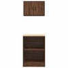 vidaXL Szafki garażowe 2 szt. Brązowy dąb Drewno klejone