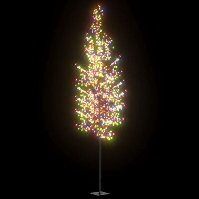 vidaXL Drzewko świąteczne, 1200 kolorowych LED, kwiat wiśni, 400 cm