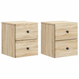 vidaXL Wisząca Szafka Nocna 2 szt. dąb Sonoma 34,5 x 33 x 40 cm