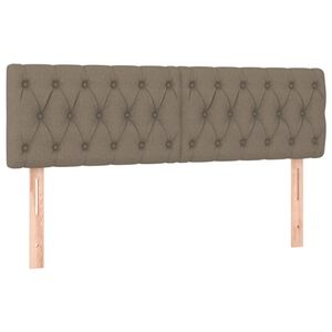 vidaXL Zagł&oacute;wki, taupe, 160x7x78/88 cm, tkanina