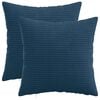 vidaXL Poszewka na poduszkę 2 pcs HEERLEN Granatowy 30 x 30 cm sztruks