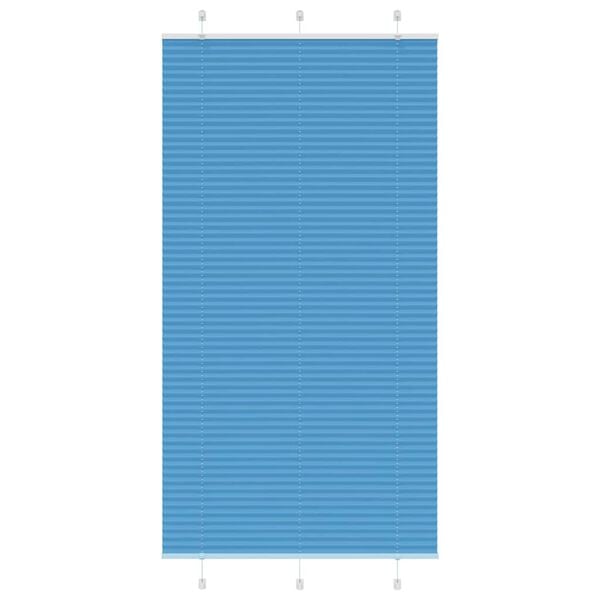 vidaXL Roleta plisowana niebieska 110x200 cm Szerokość tkaniny 109,4cm