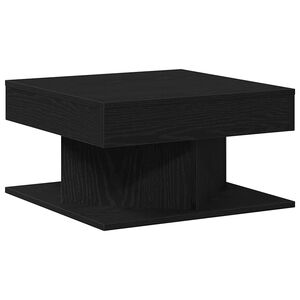 vidaXL Stolik kawowy Czarny Dąb 57 x 57 x 30 cm Drewno inżynieryjne
