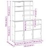 vidaXL Szafki boczne 5 szt. "ODDA" 40x24x79 cm lite drewno sosnowe