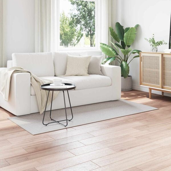 vidaXL Dywany pokojowe LUGO Kremowy i szary 150 x 80 cm Poliester