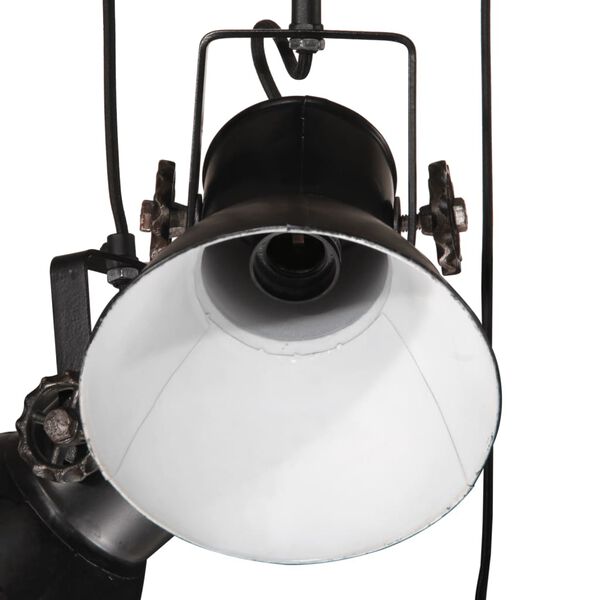 vidaXL Lampa wisząca, 25 W, czarna, 30x30x100 cm, 17 cm, E27