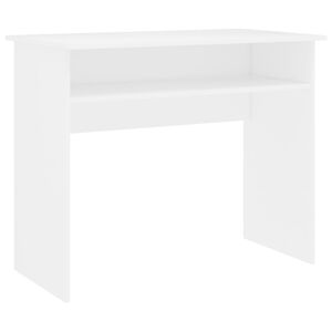 vidaXL Biurko, białe, 90x50x74 cm, materiał drewnopochodny