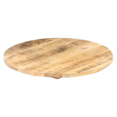 vidaXL Blat stołu, lite drewno mango, okrągły, 25-27 mm, 50 cm