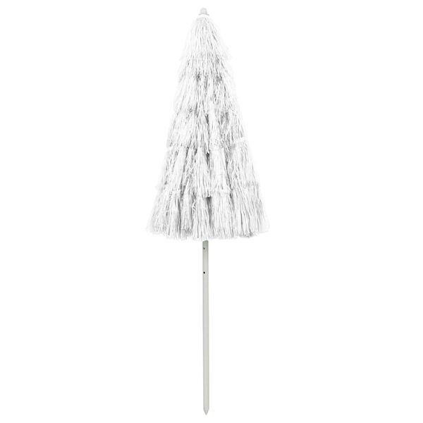 vidaXL Parasol plażowy w hawajskim stylu, biały, 240 cm