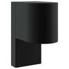vidaXL Zewnętrzna lampa ścienna Czarny 12 x 7 x 15 cm Stal nierdzewna