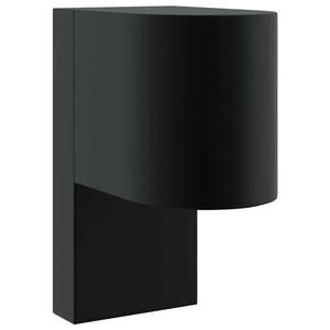 vidaXL Zewnętrzna lampa ścienna Czarny 12 x 7 x 15 cm Stal nierdzewna