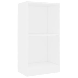 vidaXL Regał, biały, 40x24x75 cm, materiał drewnopochodny