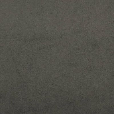 vidaXL Rama łóżka z zagłówkiem, ciemnoszara, 140x200 cm, aksamitna