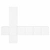 vidaXL 5-częściowy zestaw mebli TV, biały, materiał drewnopochodny