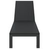 vidaXL Leżak 1-osoba Czarny 60 x 200 x 27cm polirattan