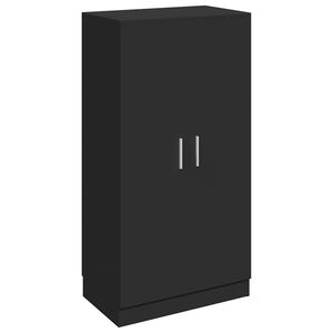 vidaXL Szafka na buty, czarna, 55x35x108 cm, materiał drewnopochodny