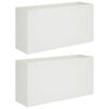 vidaXL Doniczka ogrodowa 2 szt. Biały 100 x 30 x 40 cm Stal zimnogięta