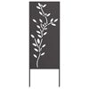 vidaXL Ekran zapewniający prywatność w ogrodzie Czarny 50 x 140 cm