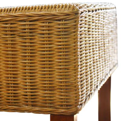 vidaXL Krzesła stołowe, 6 szt., brązowe, naturalny rattan