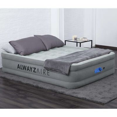 Bestway Dmuchane łóżko AlwayzAire, 2-os., 203x152x46 cm, szare