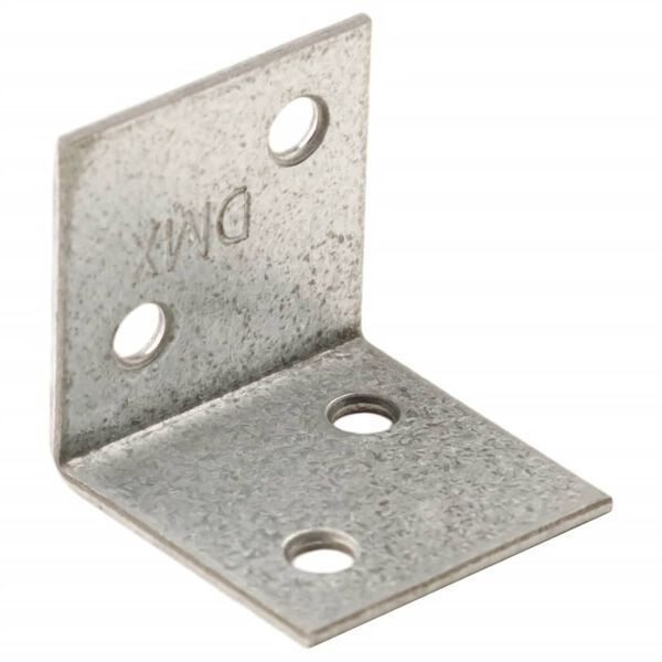 vidaXL Kątowniki, 150 szt., 2 mm, 30x25x30 mm, stal ocynkowana