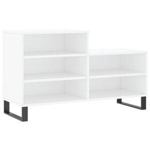 vidaXL P&oacute;łka na buty, biała, 102x36x60 cm, materiał drewnopochodny
