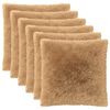 vidaXL Poszewka na poduszkę 6 pcs HEERLEN Ciemnoszary 60 x 60 cm