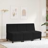 vidaXL | Modułowa sofa bez podłokietnik&oacute;w | Czarny 55 x 74 x 82 cm Aksamit