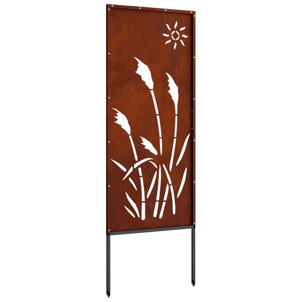 vidaXL Ekran zapewniający prywatność w ogrodzie Rdzawy 50 x 140 cm