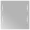vidaXL Lustro łazienkowe LED przezroczysty 40 x 40 cm szkło hartowane
