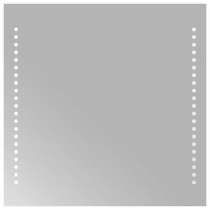 vidaXL Lustro łazienkowe LED przezroczysty 40 x 40 cm szkło hartowane