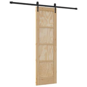 vidaXL Drzwi przesuwne ORKDAL 61 x 198,5 cm Lite drewno sosnowe