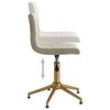 vidaXL Obrotowe krzesło stołowe, jasnoszare, obite aksamitem
