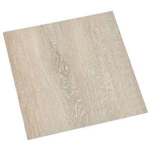 vidaXL Samoprzylepne Deski Podłogowe Brązowy i beżowy 30,5 x 30,5 cm