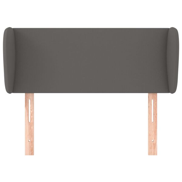 vidaXL Zagł&oacute;wek uszak, szary, 83x23x78/88 cm, sztuczna sk&oacute;ra