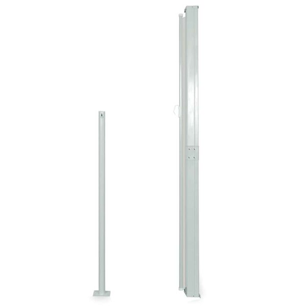 vidaXL Zwijana markiza boczna, 160 x 500 cm, czarna