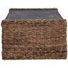 vidaXL Stolik boczny Naturalny 44.5 x 45 x 45 cm Lite drewno mahoniowe
