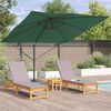 vidaXL Parasol Roma Zielony 286 x 284 x 265 cm Aluminium i Poliester