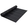 vidaXL Agrotkanina przeciw chwastom, czarna matowa, 1x10 m, PP